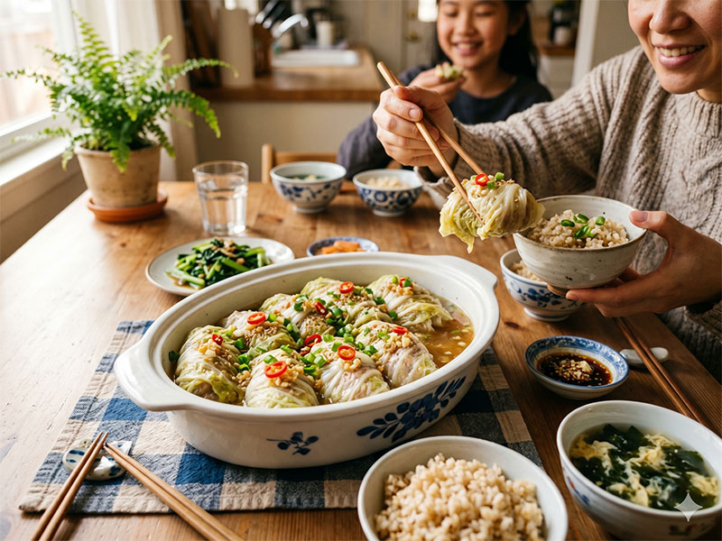 白菜肉卷